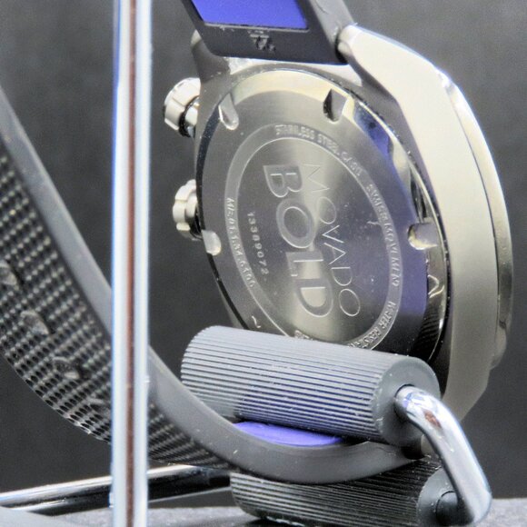 Movado Bold Black Dial Black Silicone Men's Watch Model 3600211 - Picture 12 of 13